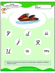 J Sesi Çalışma Sayfaları